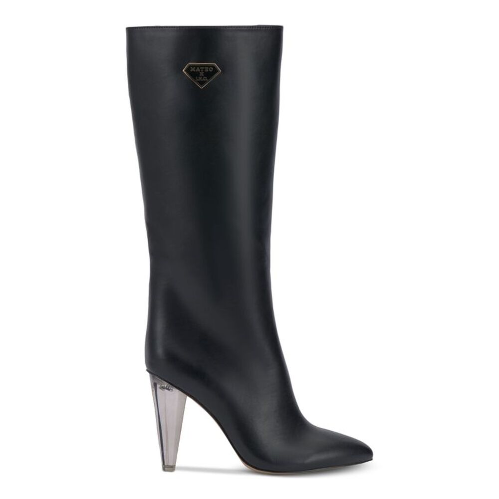 INC Womens Black Arch Support Charlotte Pointed Toe Stiletto Zip-Up Boots 9.5 M - Picture 3 of 4